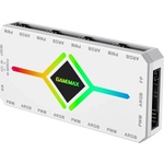 GAMEMAX разклонител за вентилатори Fan Hub - V4.0 PWM ARGB Hub + Controller White (GM-14050101445) - tehnik
