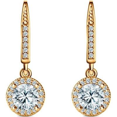 SAVICKI Náušnice This is Love: žlté zlato, laboratórne diamanty TIL-K02-BR-050-LAB-Z