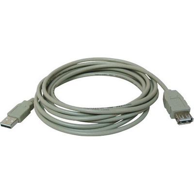 Logo 15851 USB 2.0, USB A M-USB A F, 3m, šedý