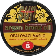 VIVACO Opalovací máslo s BIO arganovým olejem SPF 6 SUN VITAL 200 ml