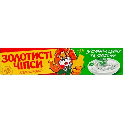 Jaivir Zlatisté bramborové chipsy Kopr a smetana 100 g