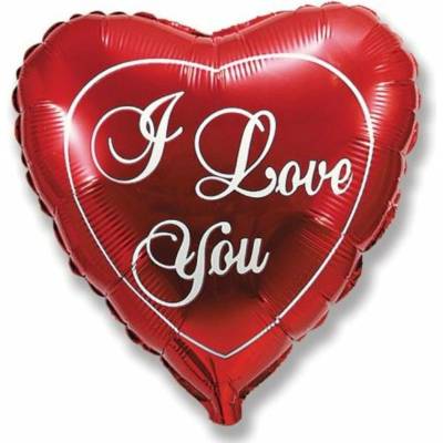 Fóliový balón I LOVE YOU srdce 45cm Flexmetal