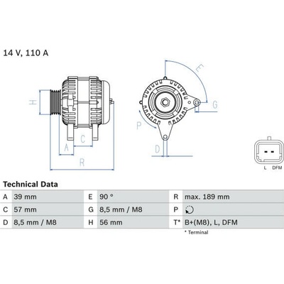generátor BOSCH 0 986 083 440