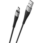 BOROFONE BX32 A-C 0, 25 м оплетен USB кабел за зареждане