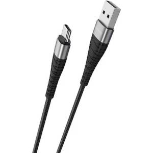 BOROFONE BX32 A-C 0, 25 м оплетен USB кабел за зареждане