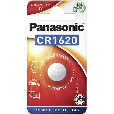 Panasonic Бутонна клетка (cr1620, 3v, литиева) 1 бр. / опаковка (cr-1620el/1b) (cr-1620el/1b)