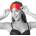 Sex & Mischief Amor Blindfold Red