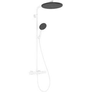 Hansgrohe Raindance Alive S Puro - Душ комплект с термостат, 21x34 см, 3 струи, EcoSmart, матово бяло 24593700 (24593700)