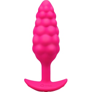 b-Vibe Bump Uniquely Textured Silicone Vibrating Plug Pink