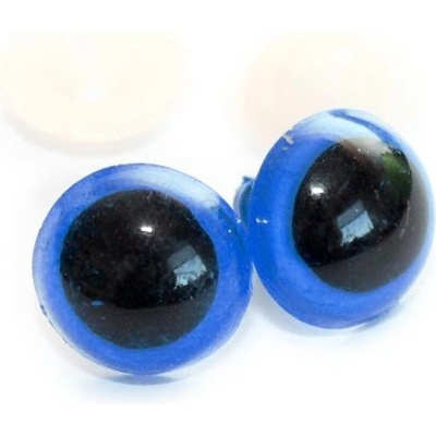 Bezpečnostní oči 14mm barevné modré (1pár)