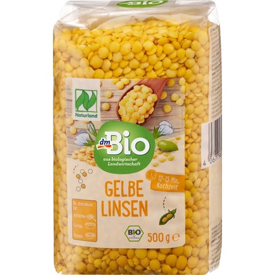 dmBio bio čočka žlutá loupaná 0,5 kg