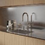 Omnires Baterie bucatarie cu dus extractibil Omnires Bend 2 functii finisaj nichel periat (BE6455NI)