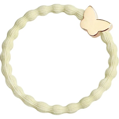 Gumička na vlasy By Eloise London Gold Butterfly barva Melon Yellow