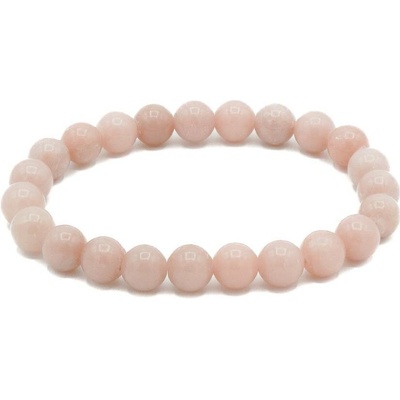 Olivie Náramek 8mm RŮŽOVÝ OPÁL 9129