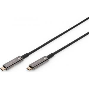 ASSMANN AK-330160-150-S USB кабел USB 3.2 Gen 1 (3.1 Gen 1) 15 м USB C Черен (AK-330160-150-S)