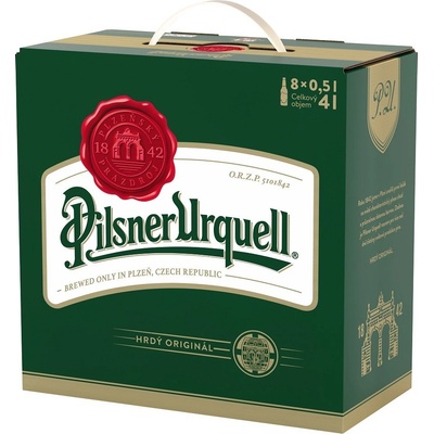 Pilsner Urquell světlý ležák 12° 8 x 0,5 l (karton)