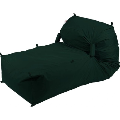 Pufrelax Пуф легло Yoga XL, мемори микс, водоустойчив, Тъмно Зелен