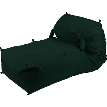 Pufrelax Пуф легло Yoga XL, мемори микс, водоустойчив, Тъмно Зелен