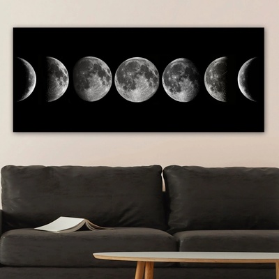 Hanah Home Obraz Fáze měsíce 120x50 cm