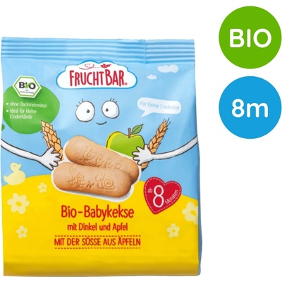 FruchtBar Špaldové sušienky s jablkami BIO 100 g
