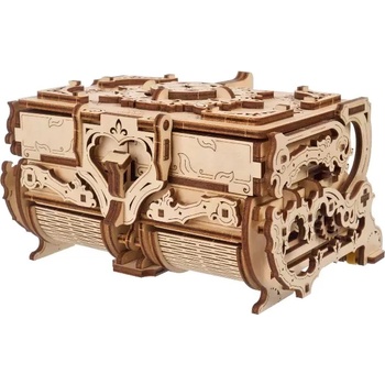 UGears Дървен 3D пъзел Ugears от 185 части - Антикварна кутия (U-70089 )