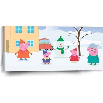 Sablio Obraz Prasiatko Pepina Zima - 110x50 cm