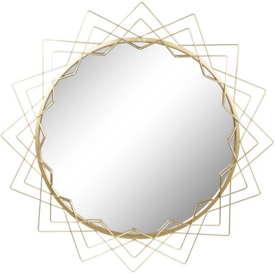 Home ESPRIT Стенно огледало Home ESPRIT Златен Метал Кристал 80 x 2, 5 x 80 cm 80 x 2, 50 x 80 cm