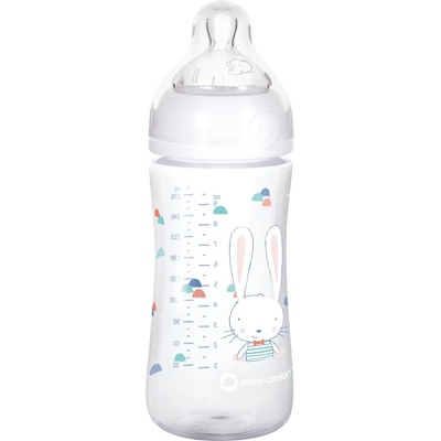 Bebeconfort Полипропиленова бутилка Bebe Confort - Emotion, Sweet Bunny, 270 ml (3102201190)