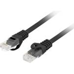Lanberg patchcord CAT. 6 utp lszh cu 0.25m black fluke passed (PCU6-10CU-0025-BK)