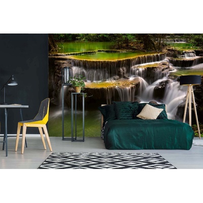 DIMEX ART Самозалепваща се флизелинова фототапета водопад хуай мае кхамин 375 x 250 см