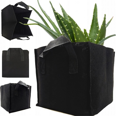 Root Pouch Grey 16 l textilní květináč 28x26 cm