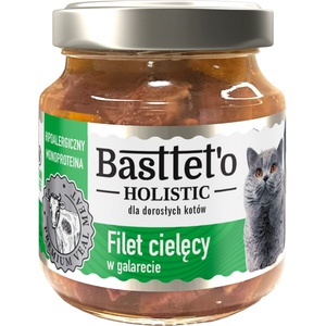 Basttet`o Холистично телешко филе в желе за котки 130г