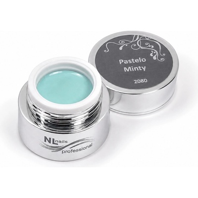 NL nails professional Uv Led barevný gel pastelo minty 5ml