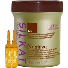 Bes Silkat Nutritivo/Trettamento N4 výživné sérum na poškozené vlasy 12 x 10 ml