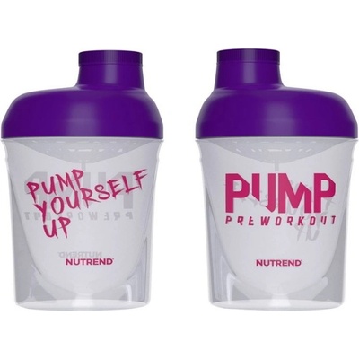 Šejker Nutrend 300ml Pump priehľadný