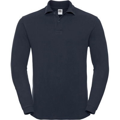 Russell Navy blue long sleeve polo shirt modrá