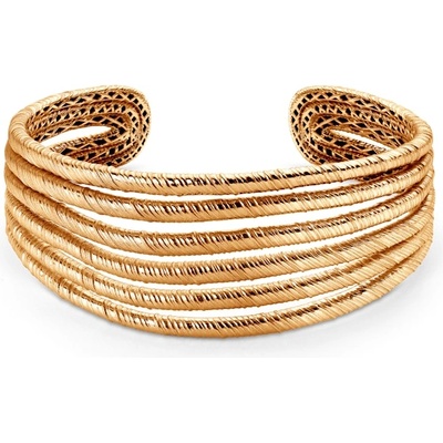 SAVICKI Гривна Luneé 27 мм: 925 сребърна, позлатена