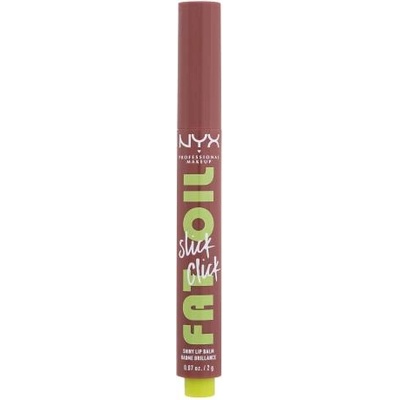 NYX Cosmetics Fat Oil Slick Click хидратиращ пигментиран балсам за устни 2 g