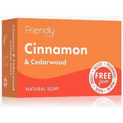 Friendly Soap prírodné mydlo škorice a cédrové drevo 95 g