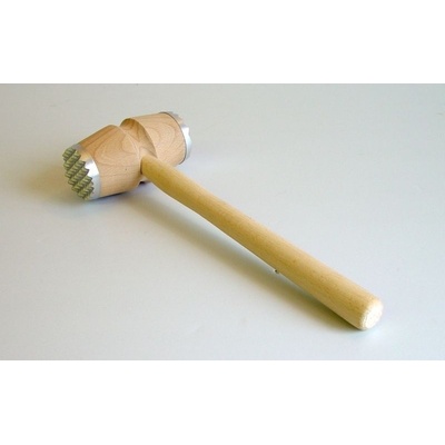 palička na maso, oba konce kov, dřevo/kov – Zboží Dáma