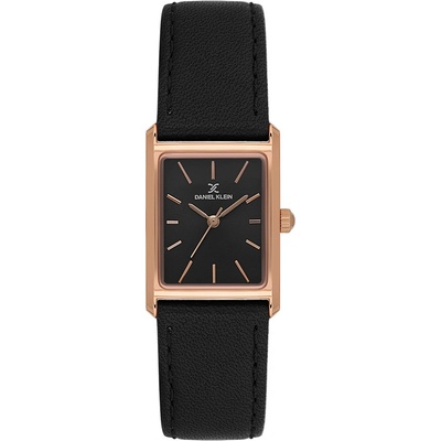 Daniel Klein DK. 1.14124-6 - Дамски часовник, Premium, Кварцов, 22x32mm, 3 ATM, Черен