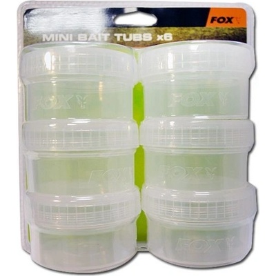 Fox Mini nádobky na nástrahy 6ks