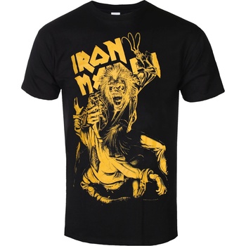 ROCK OFF Мъжка тениска Iron Maiden - No Prayer Claw Jumbo Yellow - ROCK OFF - IMTEE192MB