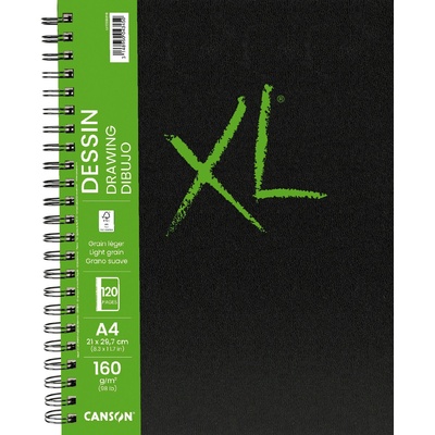 Canson Book Wire Bound Long Side XL Drawing Скицник 60 A4 160 g Portrait (C31200L018)