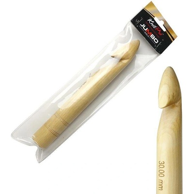 Dřevěný háček KnitPro Jumbo 30 mm