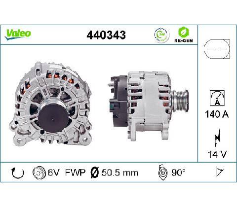 Alternátor VALEO 440343
