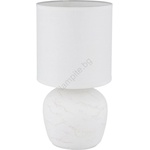 GLOBO 21739W - Настолна лампа MARBLE 1xE14/40W/230V бял (GL8457)