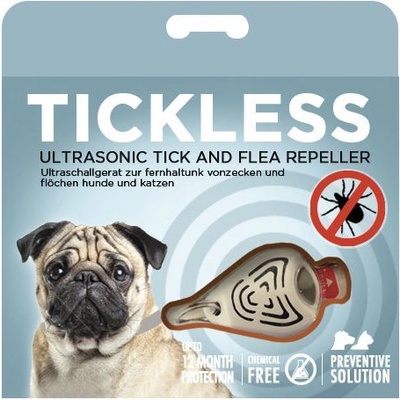 Tickless Ултразвуков репелент за кърлежи за животни tickless pet - бежов