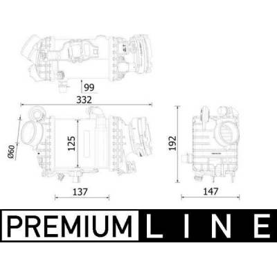 Chladič turba MAHLE CI 616 000P (CI616000P)