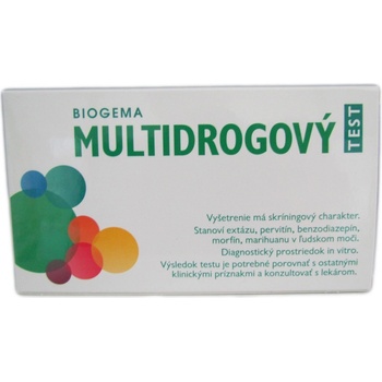 Biogema multidrogový test na stanovenie drog v moči 5 parametrový